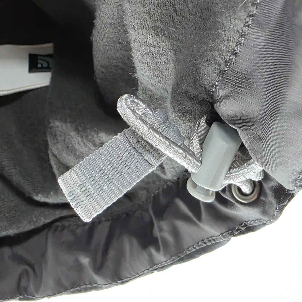 The North Face Stow Jacket Mens XL Gray Full Zip Windbreaker Fleece‎ Lined